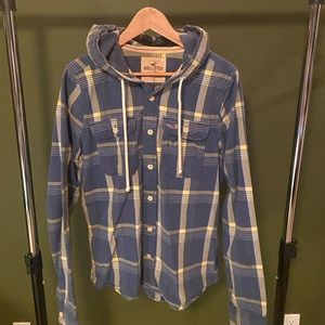Hooded Hollister Plaid Jacket